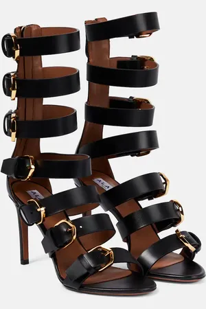 Alaïa AlaÃ¯a Buckle leather sandals