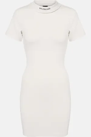Balenciaga Cotton-blend jersey minidress