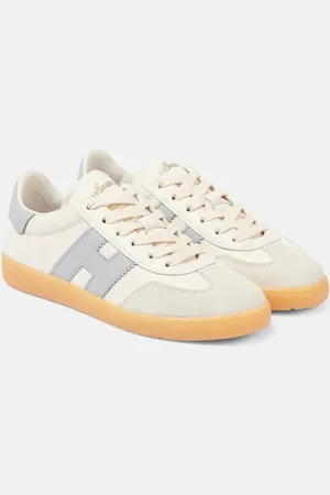 Hogan Cool suede-trimmed leather sneakers