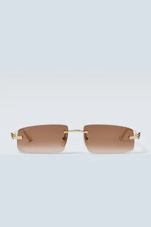 Cartier PanthÃ¨re De Cartier rectangular sunglasses