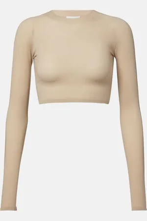Alaïa AlaÃ¯a Jersey crop top