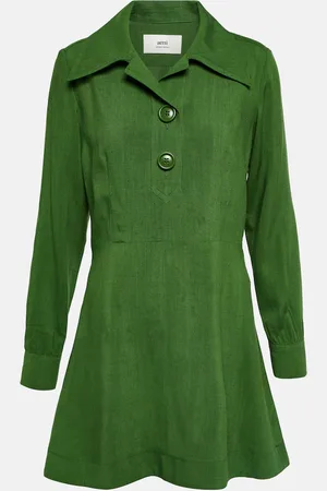 Ami Silk-blend minidress