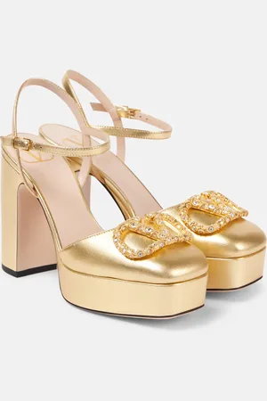 VALENTINO GARAVANI VLogo Signature leather platform pumps