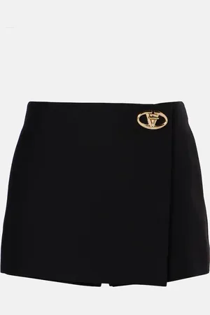 VALENTINO VLogo Bold Crepe Couture skort
