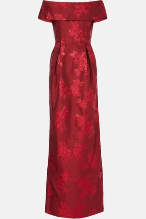 Rebecca Vallance Henrietta brocade bustier gown