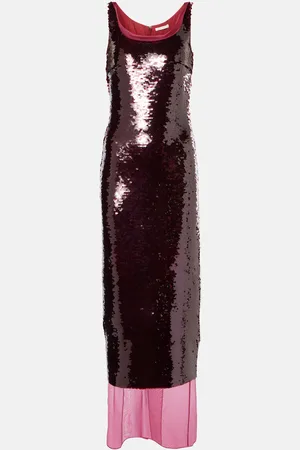 EMILIA WICKSTEAD Nehemia sequined layered gown