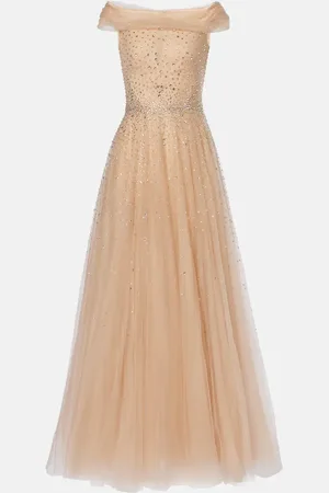 Jenny Packham Shayla embellished tulle gown
