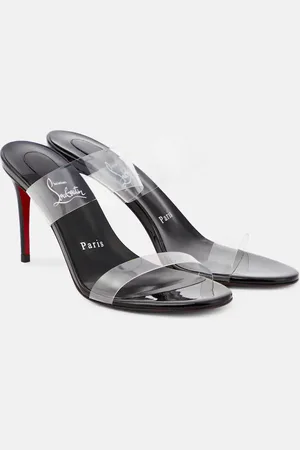 Christian Louboutin Just Nothing 85 PVC mules