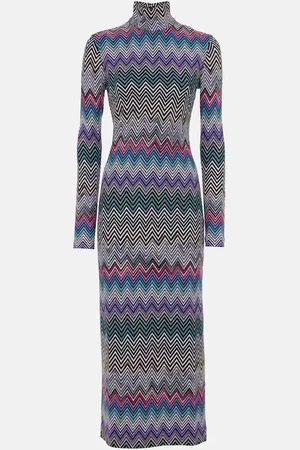 Missoni Zig Zag turtleneck dress