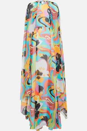 Etro Printed silk gown