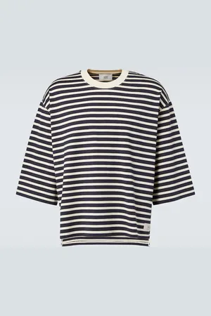 Ami Striped cotton jersey T-shirt