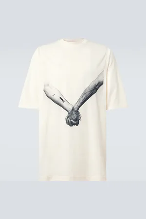 Rick Owens Jumbo printed cotton jersey T-shirt