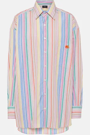 Etro Oversized striped cotton shirt