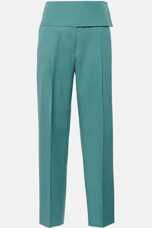 Jil Sander Pleated wool wide-leg pants