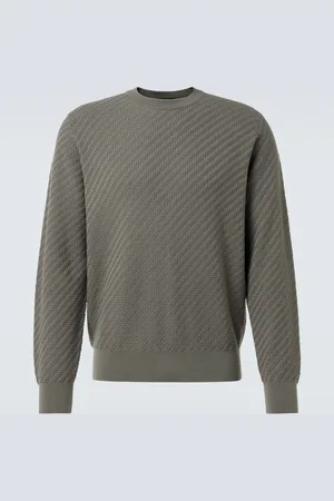 BRIONI Cotton, silk, and cashmere sweater