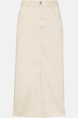 Isabel Marant Tilauria denim midi skirt