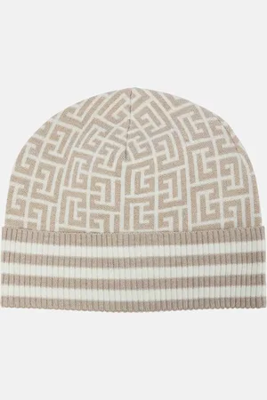 Balmain Monogram wool-blend beanie