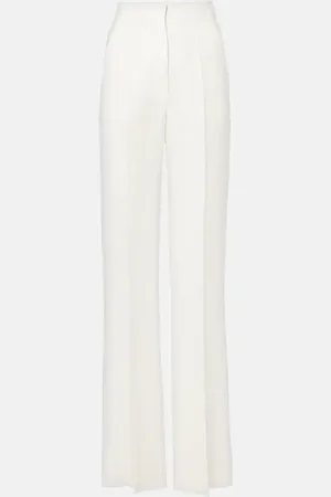 Max Mara Aversa high-rise linen wide-leg pants