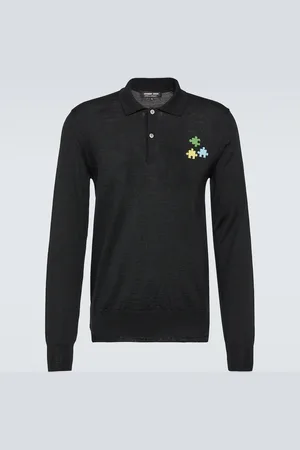 Comme des Garçons Comme des GarÃ§ons Homme Deux Wool jersey polo shirt