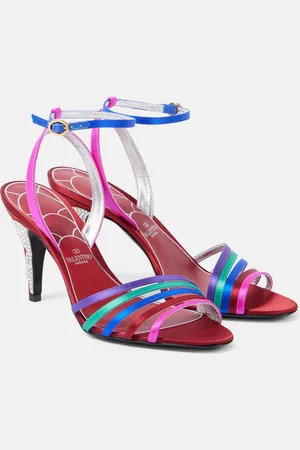 VALENTINO GARAVANI Ladycrush embellished leather sandals