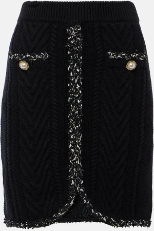 Rebecca Vallance Jemma knitted cotton miniskirt
