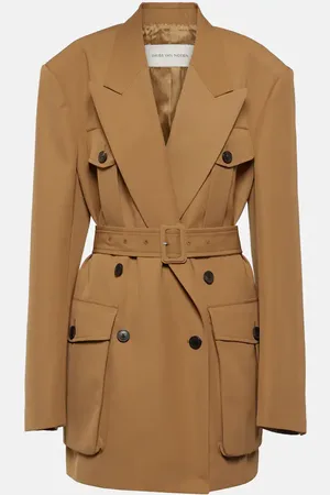 DRIES VAN NOTEN Double-breasted gabardine jacket
