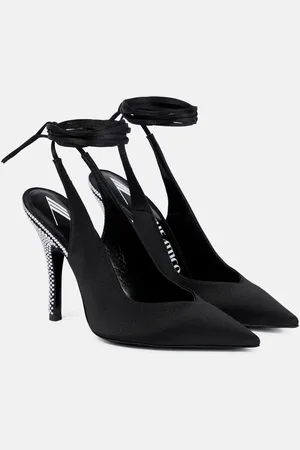 The Attico Venus embellished slingback pumps