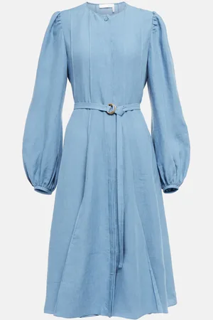 Chloé ChloÃ© Belted linen midi dress