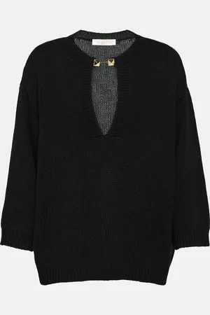 VALENTINO Rockstud cashmere sweater