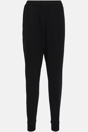 The Row Terea cotton jersey tapered pants
