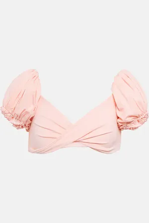 Giambattista Valli Puff-sleeve bikini top