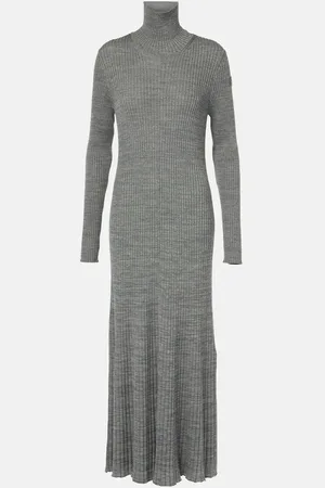 Moncler Virgin wool turtleneck maxi dress