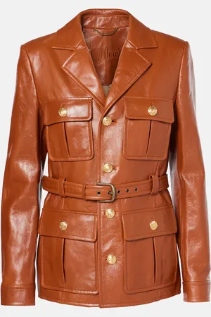 Chloé ChloÃ© Belted leather jacket