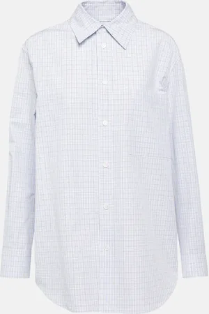 Bottega Veneta Checked cotton and linen shirt
