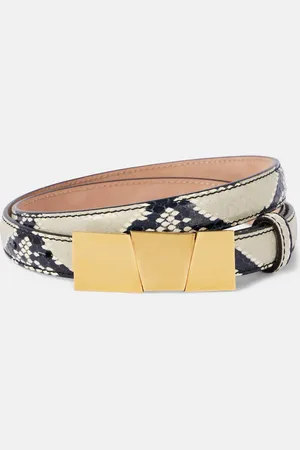 Khaite Axel Small snake-effect leather belt