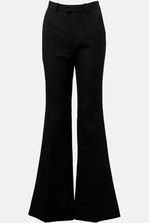 Balenciaga High-rise wool flared pants