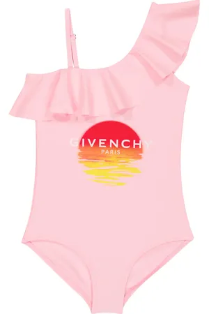 Givenchy Asymmetric ruffled swimsuit