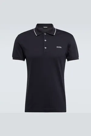 Ermenegildo Zegna Cotton-blend polo shirt