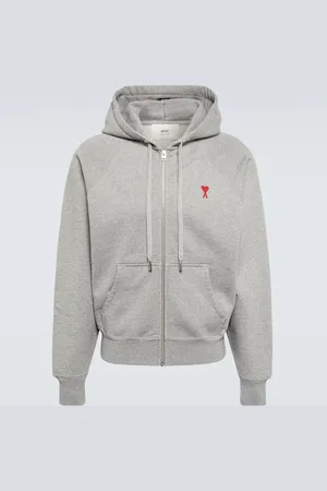 Ami Ami De CÅur cotton jersey zip-up hoodie