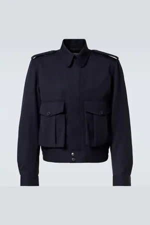 DRIES VAN NOTEN Wool gabardine jacket