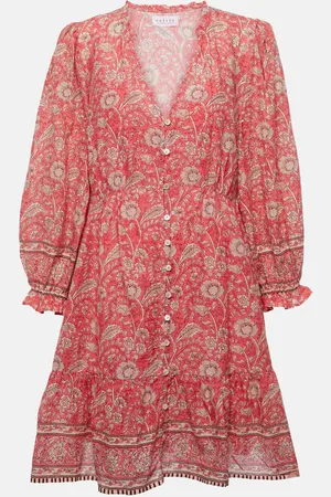 Velvet Mary floral cotton minidress