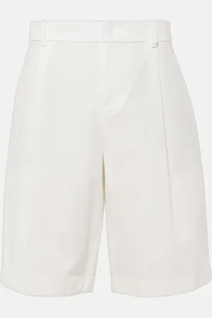 Vince High-rise cotton shorts