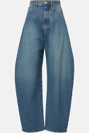 Alaïa AlaÃ¯a High-rise barrel-leg jeans
