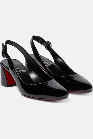 Christian Louboutin Patent leather slingback pumps