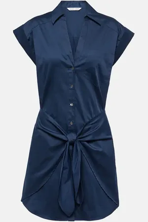 VERONICA BEARD Aimee cotton-blend shirt dress