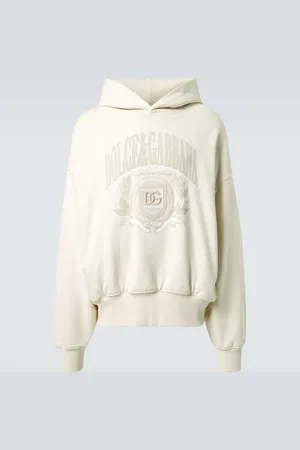 Dolce & Gabbana Embroidered cotton jersey hoodie