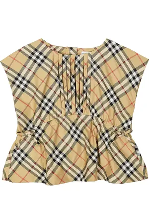 Burberry Burberry Check cotton-blend top