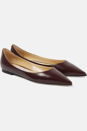 Jimmy Choo Love leather ballet flats