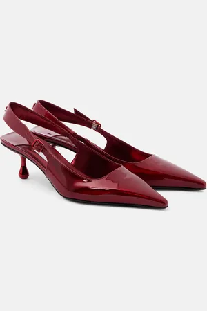 Jimmy Choo Amel 50 patent leather slingback pumps