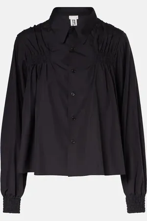 NOIR KEI NINOMIYA Shirred cotton shirt